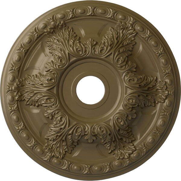 Ekena Millwork Granada Ceiling Medallion (Canopies up to 7 1/8"), 23 3/8"OD x 3 5/8"ID x 2 1/2"P, Mississippi Mud CM23GAMMF - main